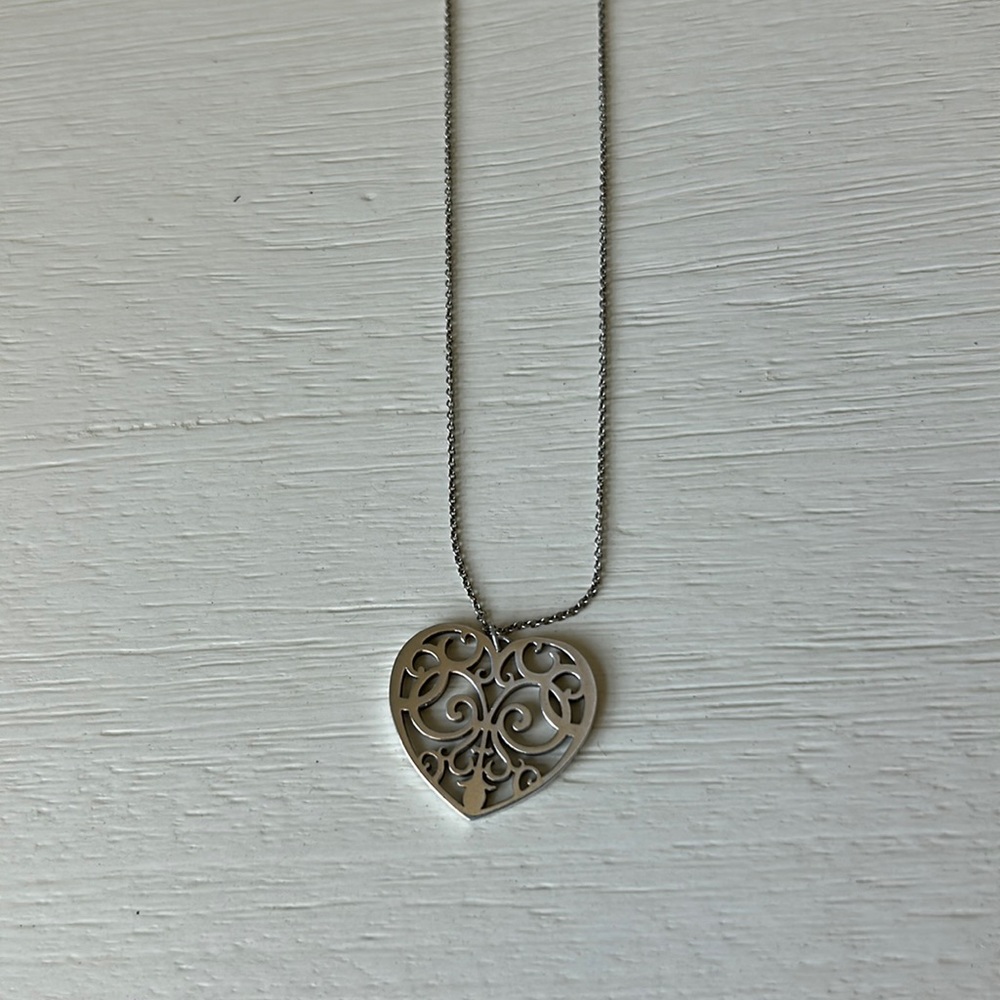 Tiffany’s enchanted scroll heart necklace